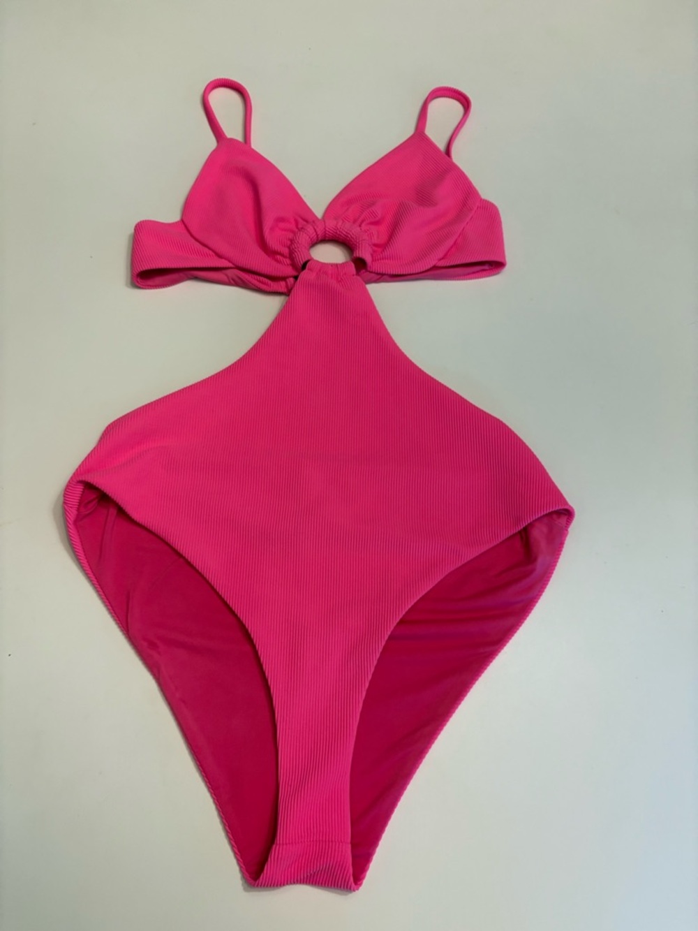 Beach Riot Kristen one piece bright pink size large